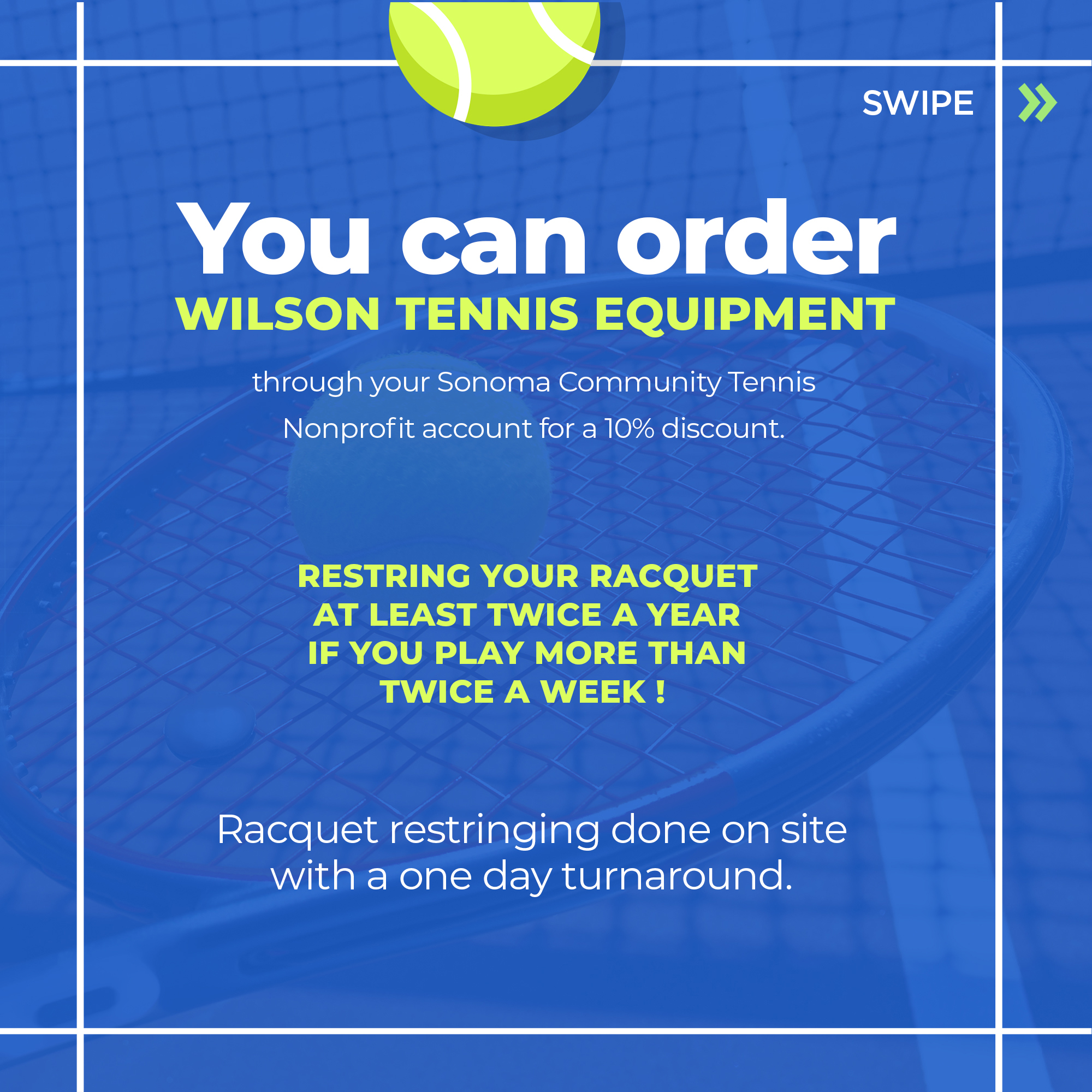 Tennis Flat with photo Marketing pack webinar