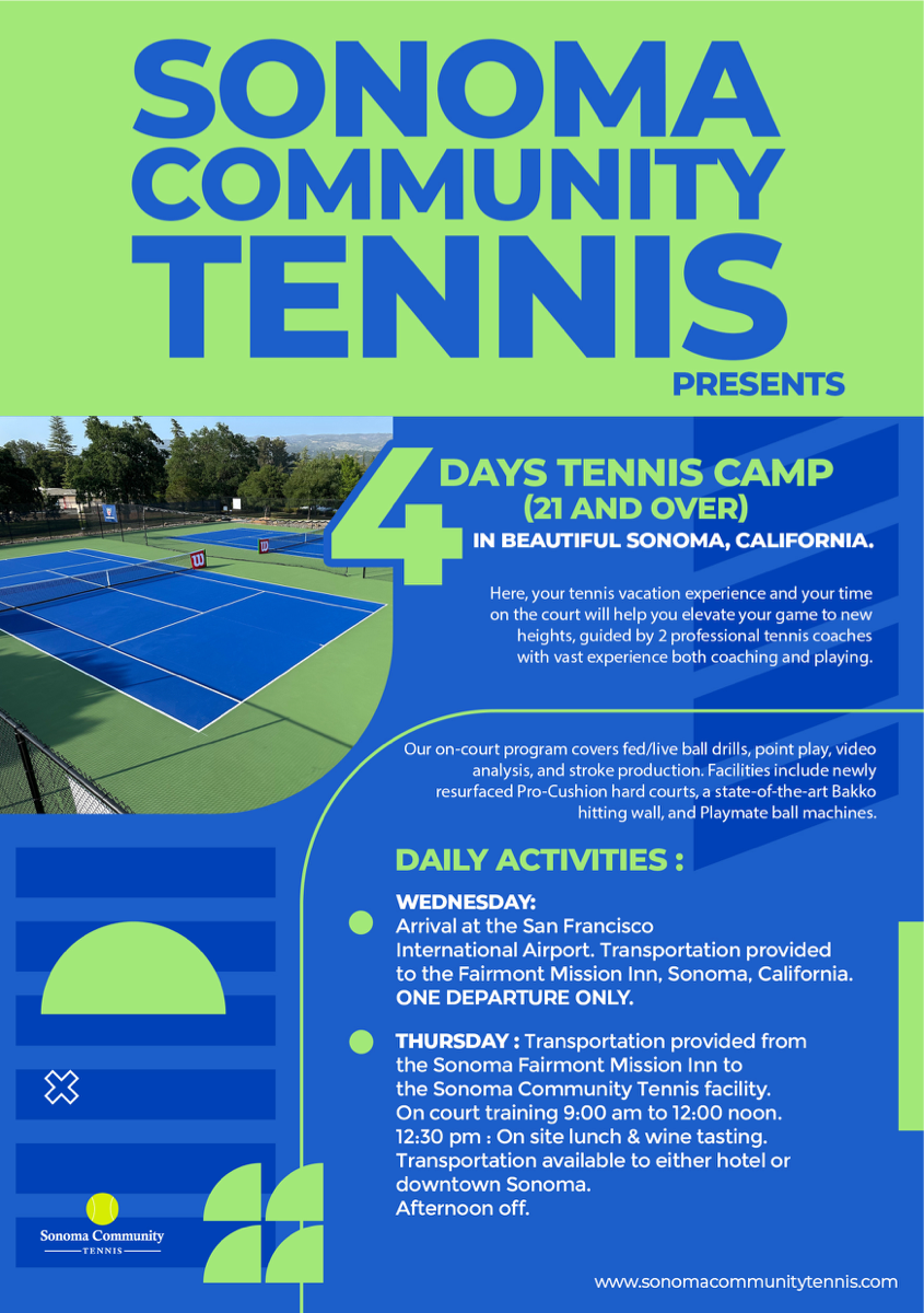 Adult Tennis Camp — Session 3 (October)