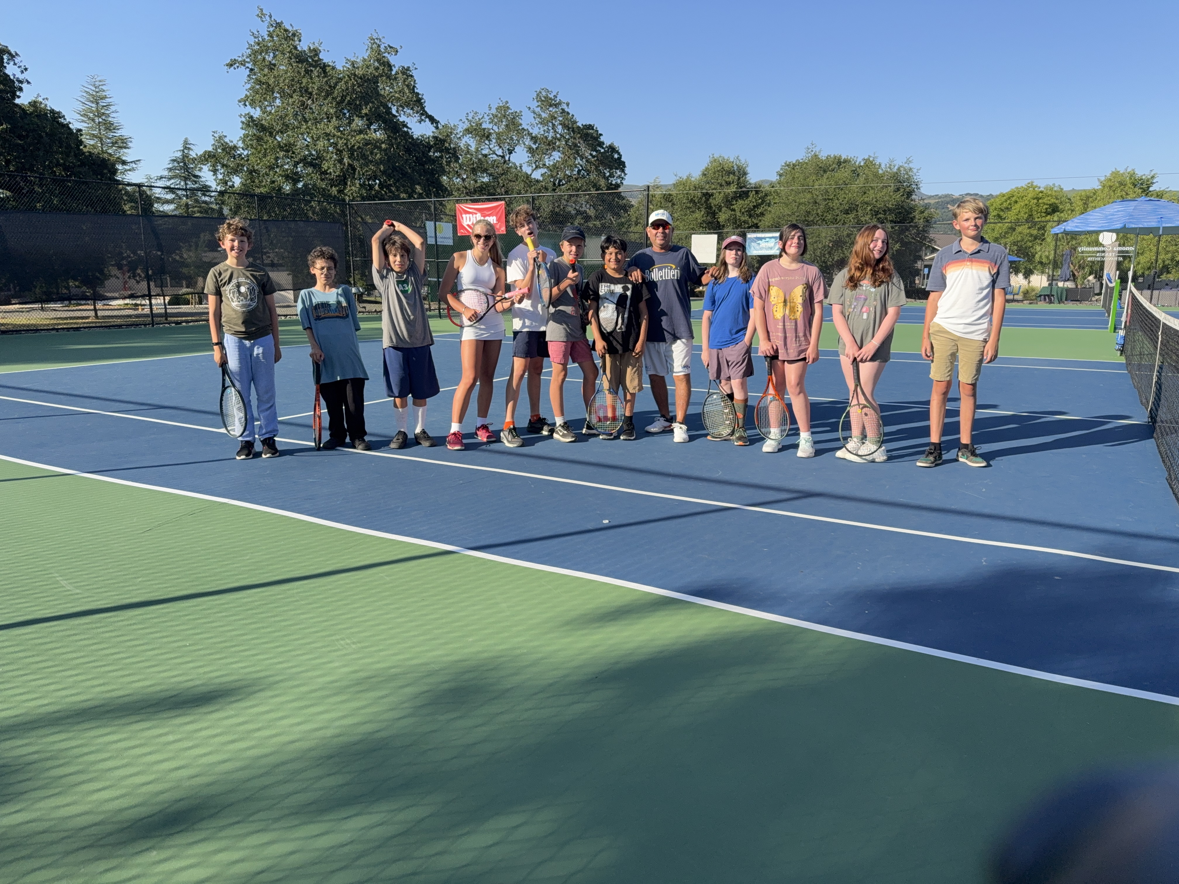 HS Girls Tennis Workouts Photo 1