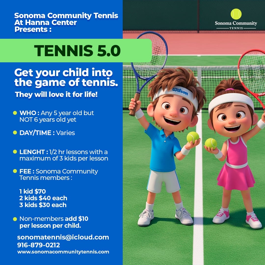 Tennis 5.0 — Ongoing Lessons (Age 5)