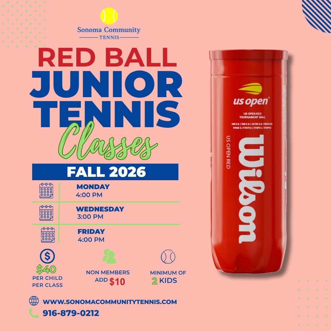 Red Ball Junior Tennis Classes!